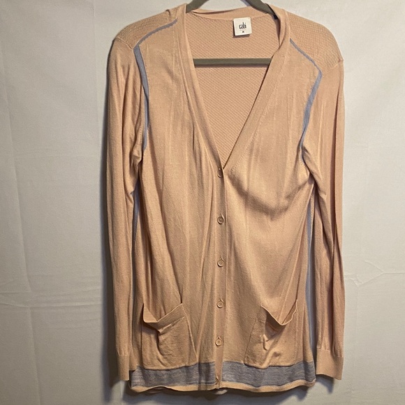 CAbi Sweaters - CAbi Women's Pink and Blue Button-Up Cardigan